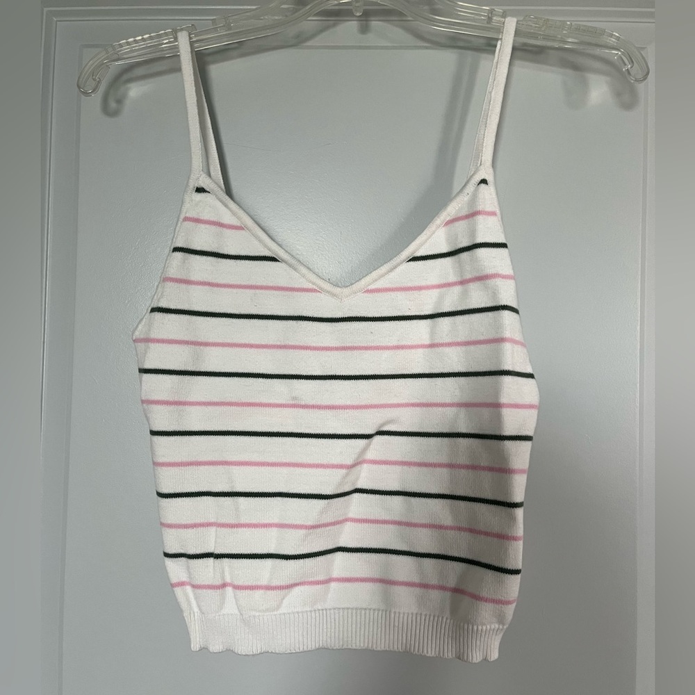 forever 21 striped multicolor tank top
